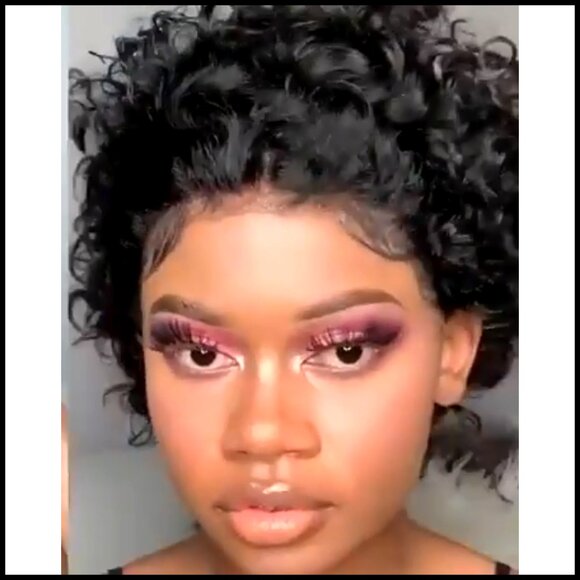 Pixie Cut Short Curly Lace Front Wig Human Hair Pre Plucked Glueless main image 5